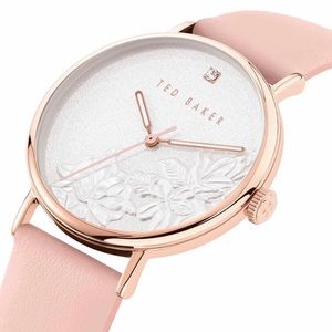 NWT Ted Baker Pilona Pink Floral Embellished Watch